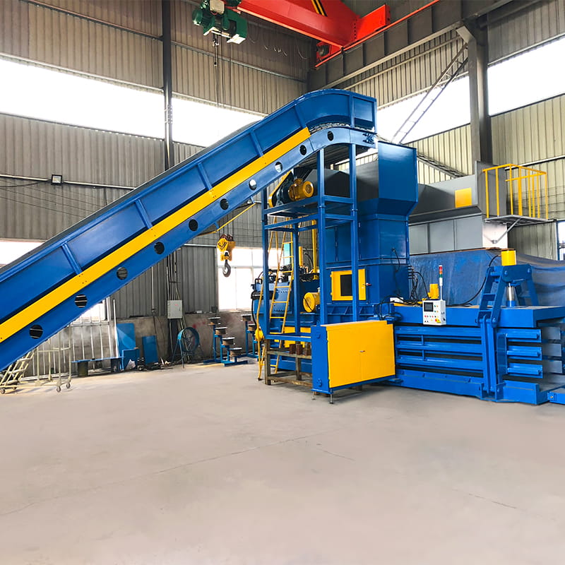 Iron Wire Horizontal Automatic Waste Paper Baling Machine