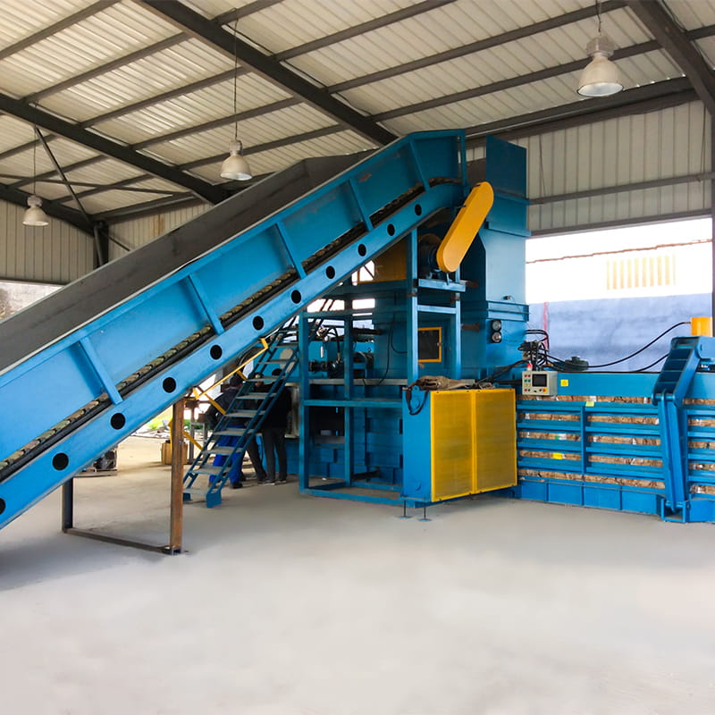 Iron Wire Horizontal Automatic Waste Paper Baling Machine