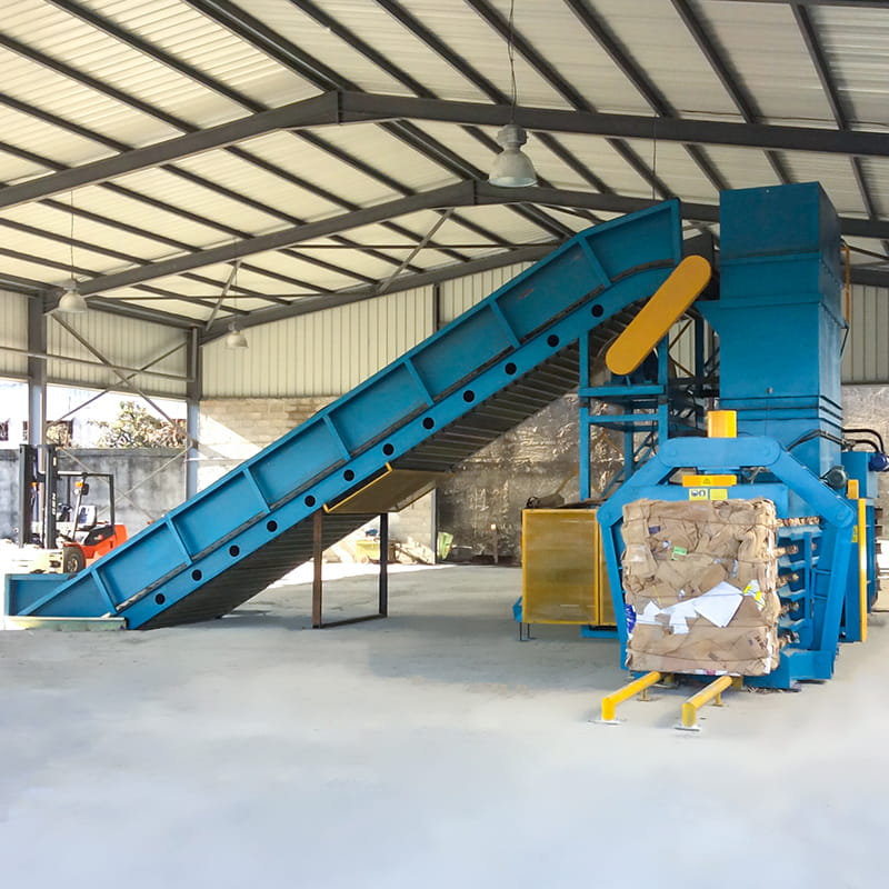 Iron Wire Horizontal Automatic Waste Paper Baling Machine