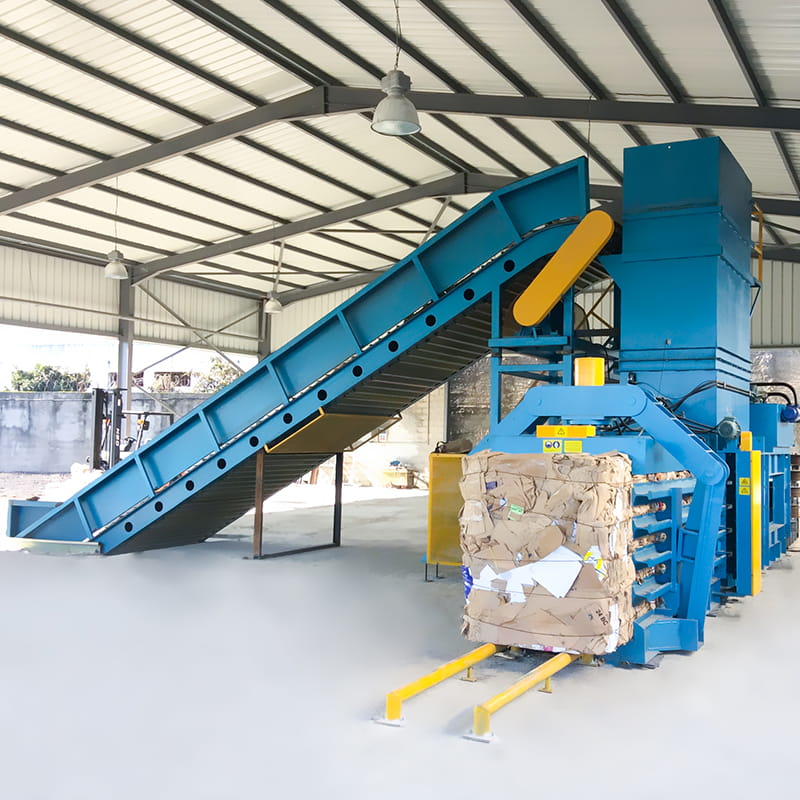 Iron Wire Horizontal Automatic Waste Paper Baling Machine