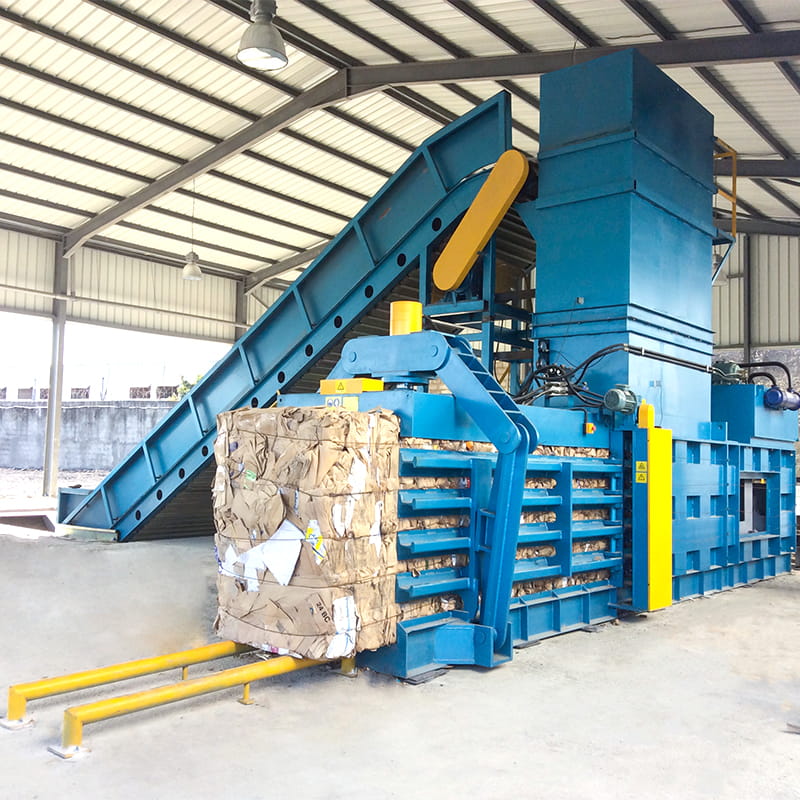 Iron Wire Horizontal Automatic Waste Paper Baling Machine